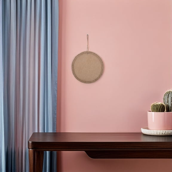 Raindrops Retro Wall Decor Light Brown Oil Paint Linen Canvas for Living Rooms 4Pcs