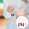 thumbnail image 1 of Raindrops 4Pcs London Charm Keyring British Souvenir Style Alloy Travel, 1 of 8