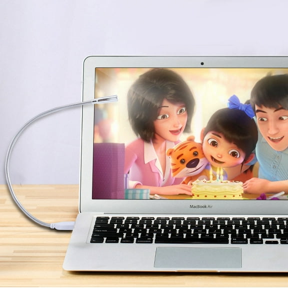 Raindrops 4Pcs Metal Plastic Usb Led Gooseneck Light for Laptop Keyboard Eye Protection Office Cafe