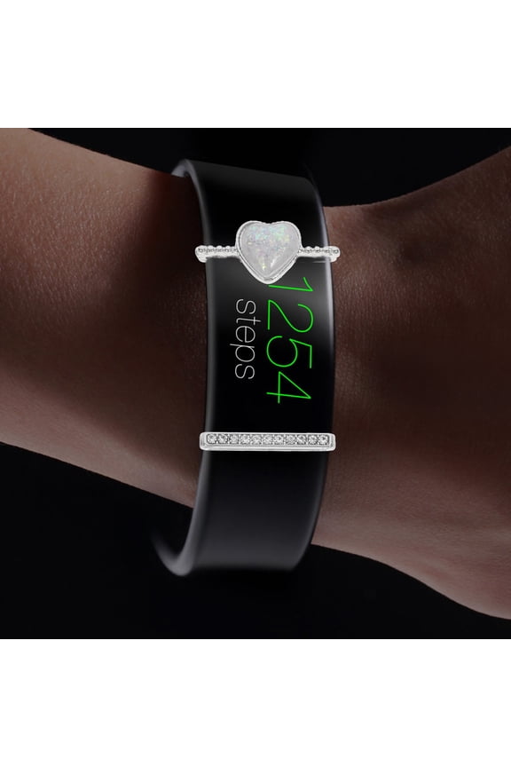 Watch Accessories 4Pcs Metal Silver Heart Shaped For Women Men present