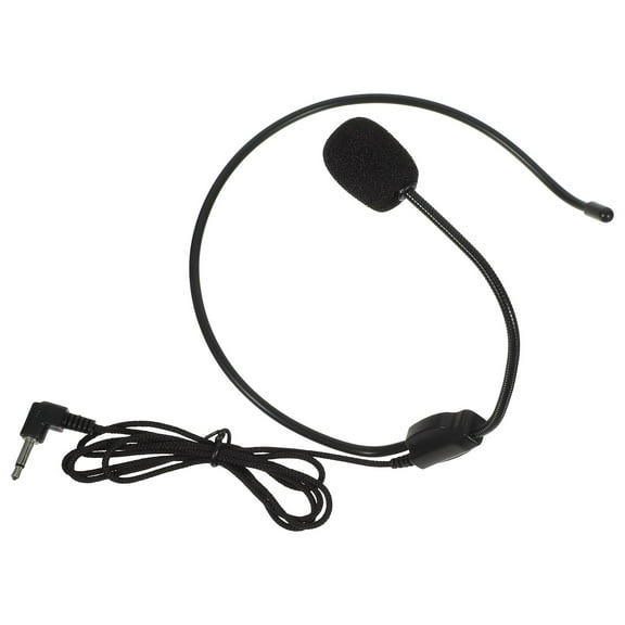 Raindrops Work Headset with Mic Black Plastic