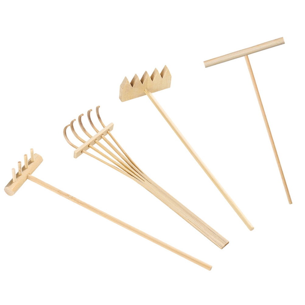 Raindrops Hobbyists Sand Smoothing Rake Beige Bamboo 1Set - Walmart.com