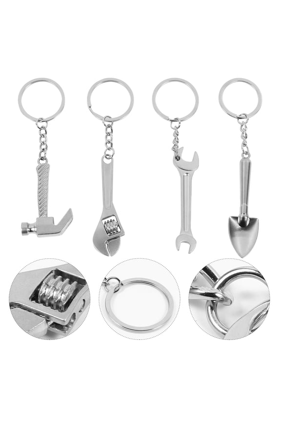 4-Pack Multifunctional Keychains with Key , Stylish Small Accessories for Everyone