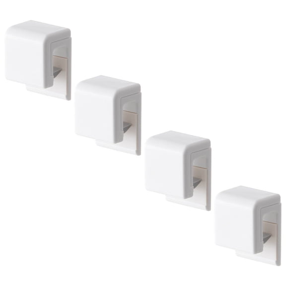 Raindrops 4Pcs Multi Use Bathroom Clip White Toothpaste Facial Storage Holder