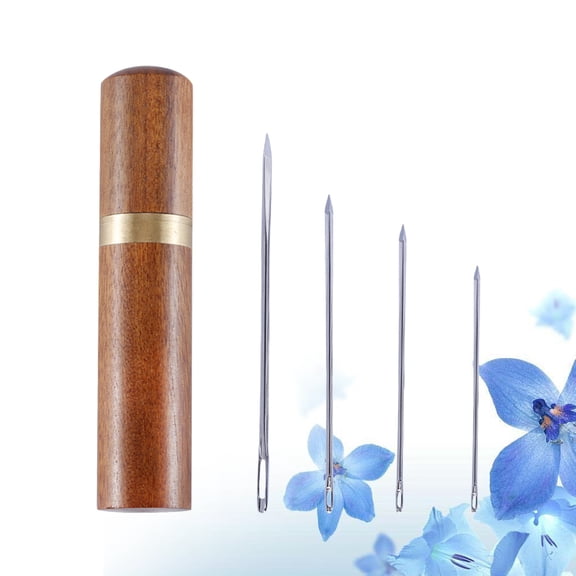 Raindrops 4Pcs Needle for Sewing Chocolate Coffee for Hand Sewing and Weaving Projects