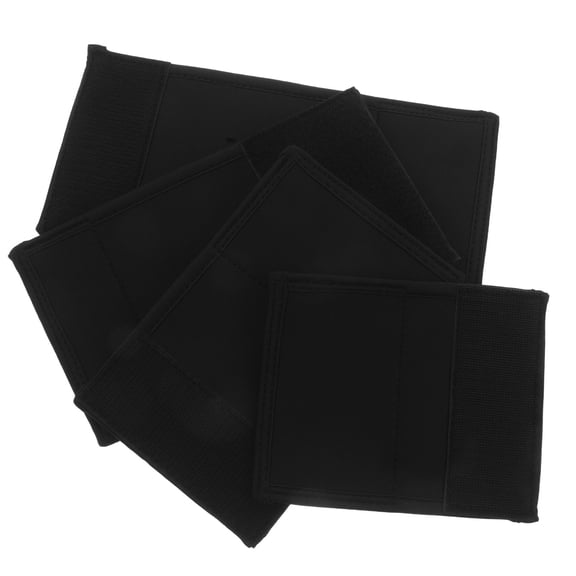FOMIYES 4-Pack Black Neoprene Bike Frame Guards for Mountain Bikes, Scratch-Resistant Protective Covers