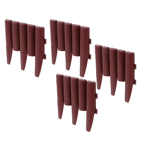 Raindrops 4Pcs Outdoor Fence Decors Plastic Small Fence Scene Adornment