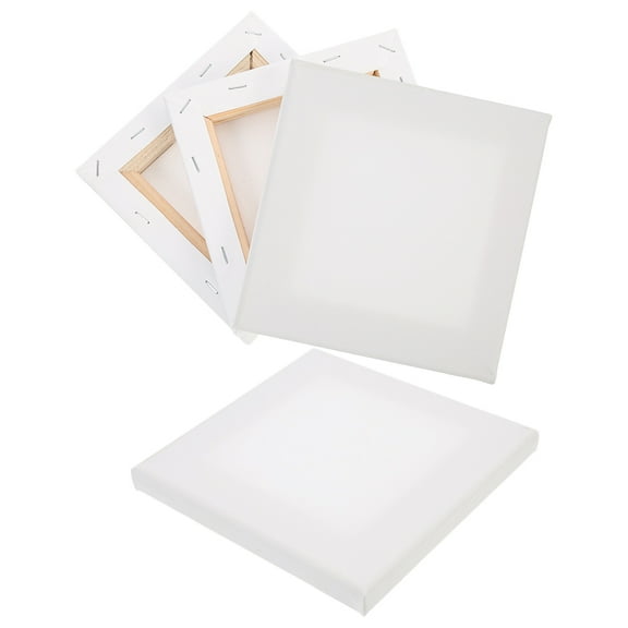 Raindrops 4-Pack White Artist Canvas Panel Boards, Blank Paint Boards for Everyday Use and Creative Projects