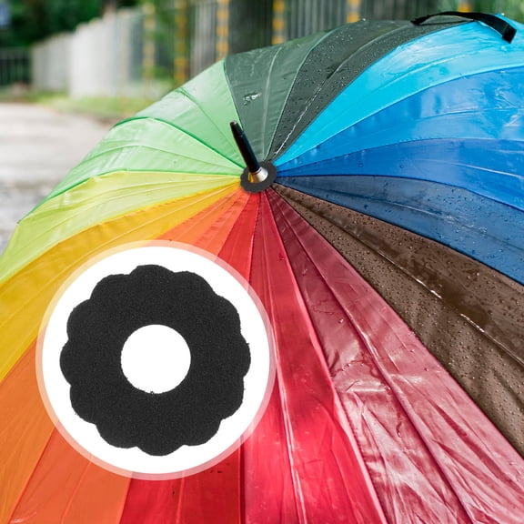 Raindrops 4-Piece Black Replacement Repair Kit for Outdoor Patio Umbrellas - Parts for Umbrella Maintenance
