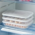 thumbnail image 1 of Raindrops 4Pcs Plastic Fresh Keeping Box Transparent For Refrigerated Fresh Storage, 1 of 8