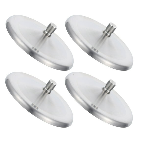 Raindrops 4Pcs Portable Stainless Steel Coffee Mug Lids Replacement Caps for Home Use