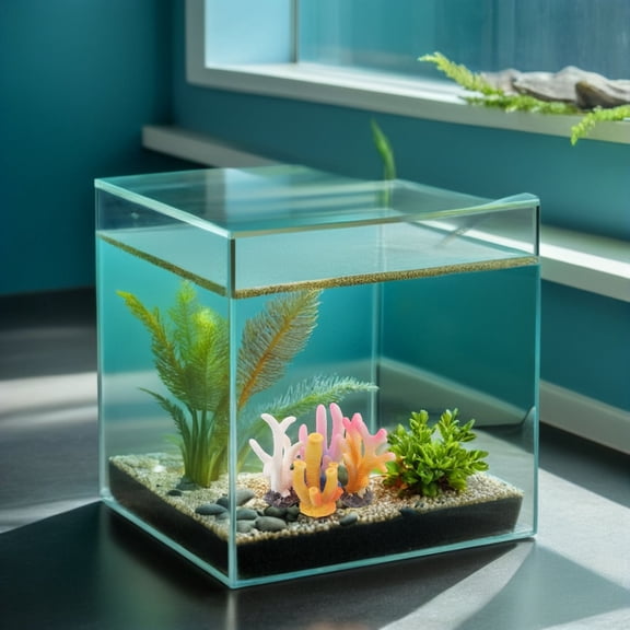 Raindrops 4Pcs Realistic Artificial Coral Reef Resin Aquarium Decorations Assorted Color Design