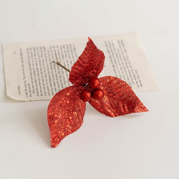 Raindrops 4Pcs Red Artificial Flower Arrangement Faux Flowers For Tree Decoration