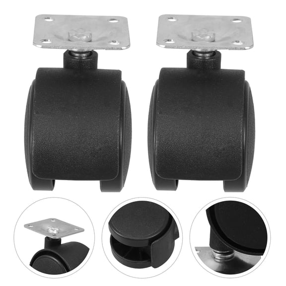 Raindrops Set of 4 Replacement Black for Home Furniture and Outdoor Use with Quiet and Easy Installation