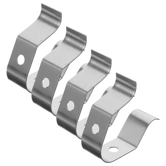 Raindrops 4 Pcs Thermometer Clip Kitchen Meat Thermometers for Grill Silver
