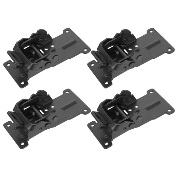 Raindrops 4-Pack Black Steel Table Leg Hinges 10.7x5.0x3.0in for Kitchen and Laundry Room Furniture Support