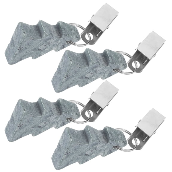 FOMIYES 4Pcs Assorted Color Table Clips for Securing Tablecloths with Christmas Theme