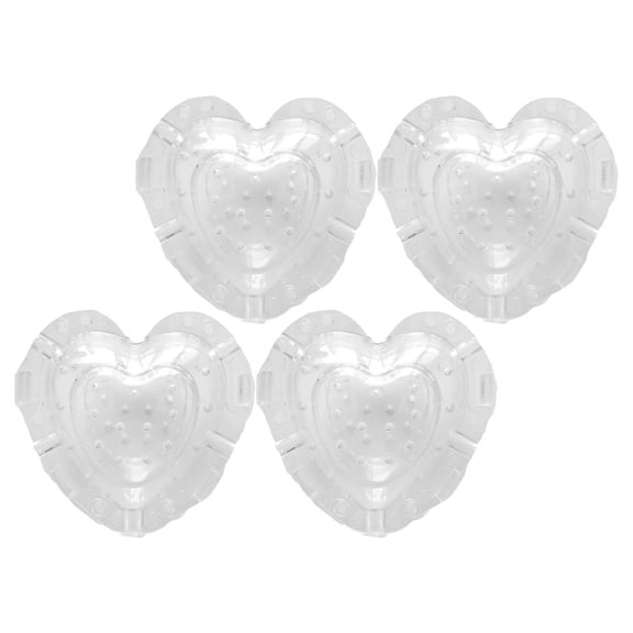 Raindrops 4Pcs Vegetable Molds Heart Moulds Strawberries Shapers Handmade Moulds Plastic Moulds