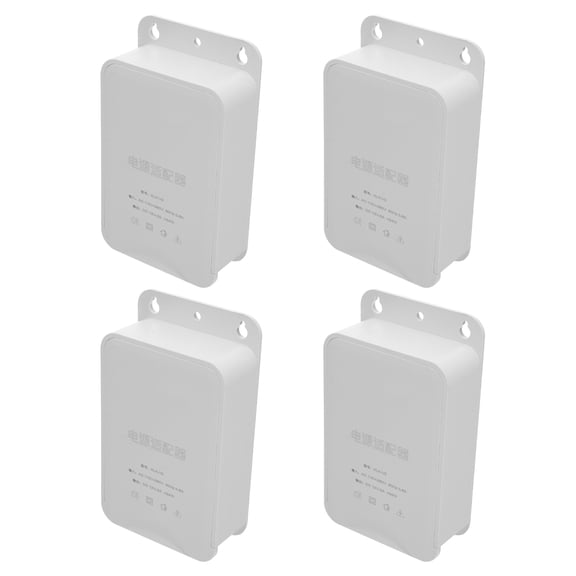 FOMIYES 4-Pack Junction Box Plastic Enclosure with Enhanced Cable Seal for Security Camera Monitoring Systems