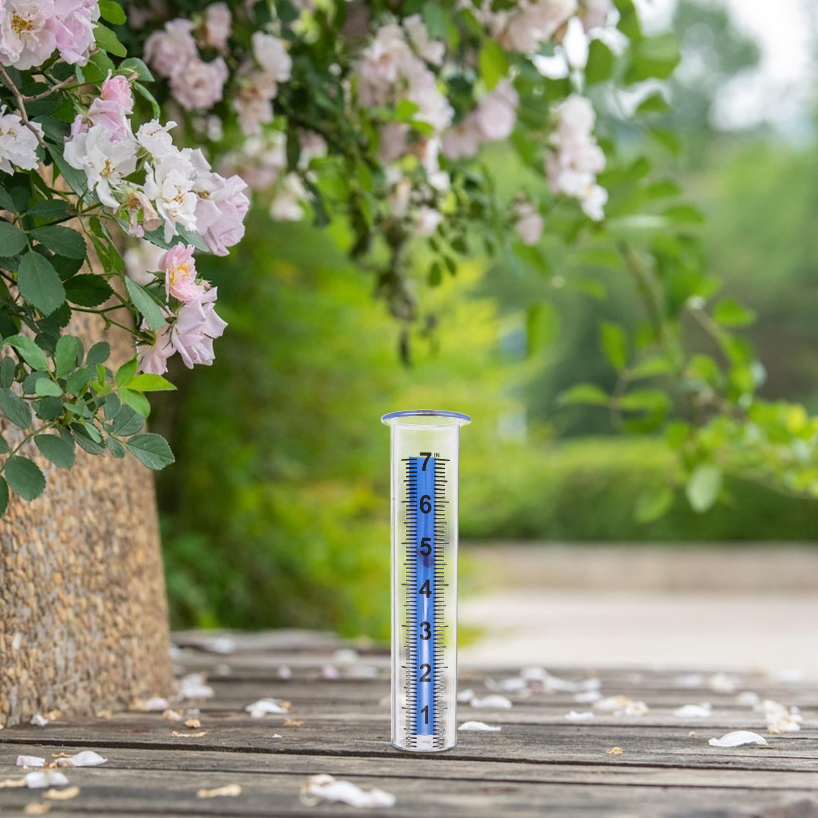 FOMIYES 4Pcs Outdoor Rain Gauge Replacement Tube Weatherproof Plastic for Garden and Yard