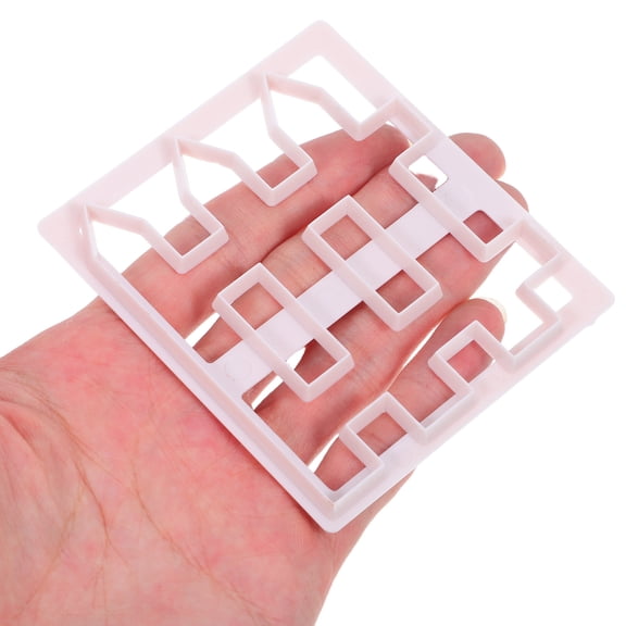 Raindrops 4-Piece Plastic Fence Fondant Mold Set for Cake Borders, Wedding, Party Baking and Dessert Decoration
