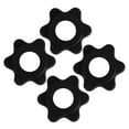 thumbnail image 1 of Raindrops 4Pcs Universal Dumbbell Locking Nut Black Plastic Barbell Accessory for Home, 1 of 8