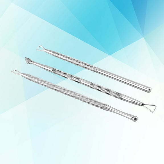 Raindrops 4Set Cuticle Pusher Remover Spoon Trimmer for Pedicure Tool Home Users