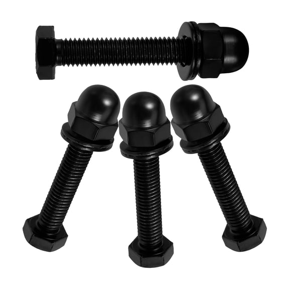 Raindrops 4Set Hexagon Shaped Barn Head Screws with Nuts for Homeowners Installation Projects