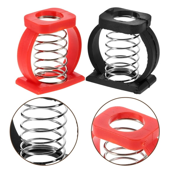 FOMIYES 4-Pack Parallel Movement C Buckle Spring Clamps with Plastic and Stainless Steel for Folding Bikes