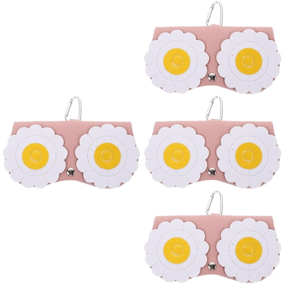 Raindrops 4pcs Cartoon Glasses Storage Sleeve Delicate Eyeglass Case Eyeglasses Storage Pouch