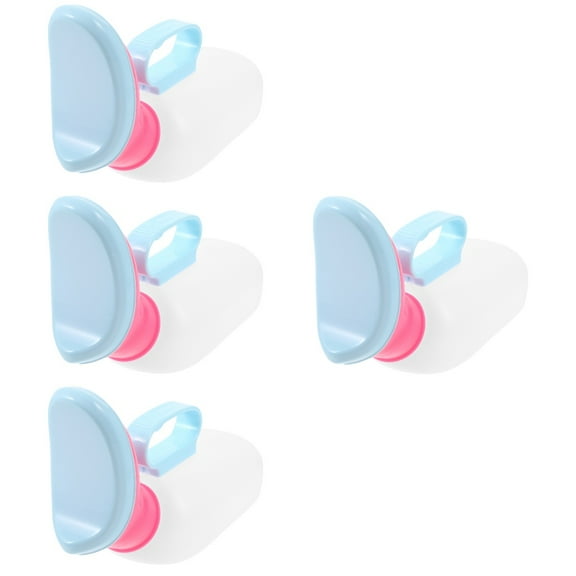 Raindrops 4pcs Daily Use Urine Bottle Convenient Female Urinal Portable Elderly Urinal Female Supply