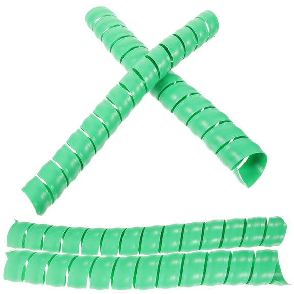 CHICHUMID 4Pcs Flexible Plastic Tree Protector Tubes for Garden Trees Against Damage