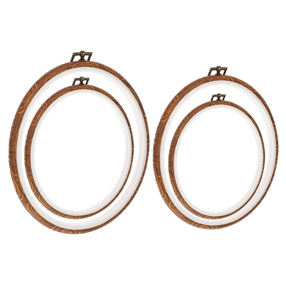 Raindrops 4pcs Embroidery Circle Hoop Stitching Tool Reusable Stitching Hoop Craft Sewing Hoop for DIY