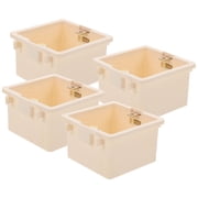 SHOWERORO Plastic Junction Box Flame Retardant for Cable Management White 4Pcs
