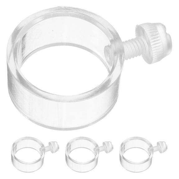 Raindrops 4-Pack Transparent Flag Pole Clips Plastic Flag Accessories Easy to Install for Outdoor Flags