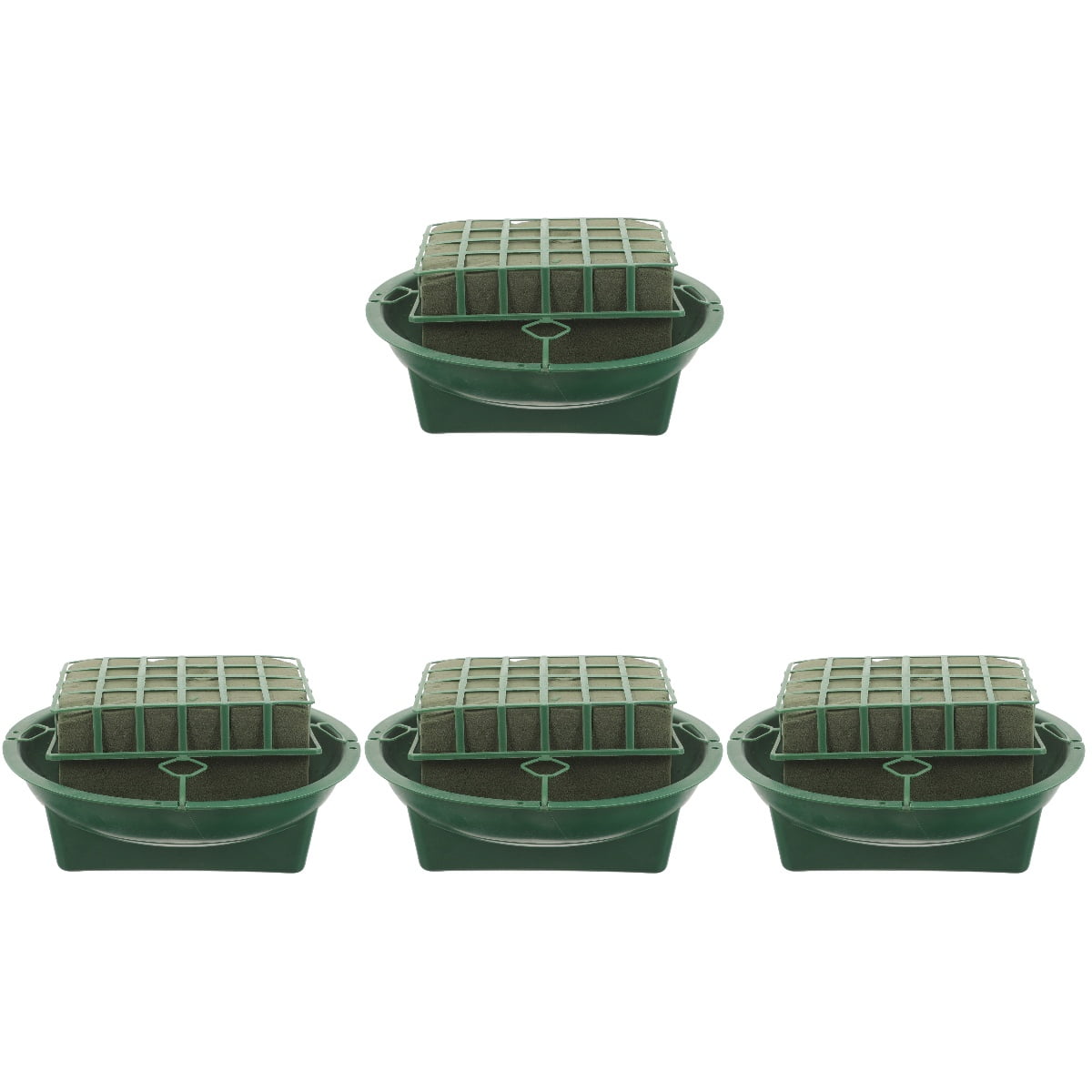 Raindrops 4pcs Floral Foam Cage with Bowl for Flower Arrangement, Floral Foam Base for and Artificial Flowers