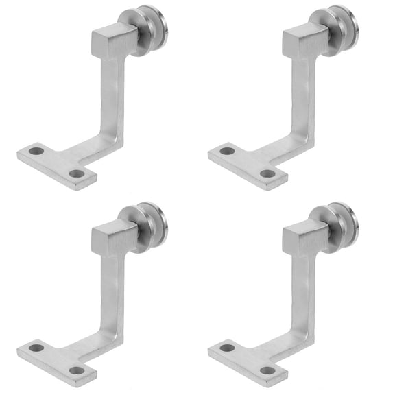 Raindrops 4pcs Handrail Glass Clamp Wall Bracket Handrail Stair Fixing Holder Glass Mount Handrail Bracket