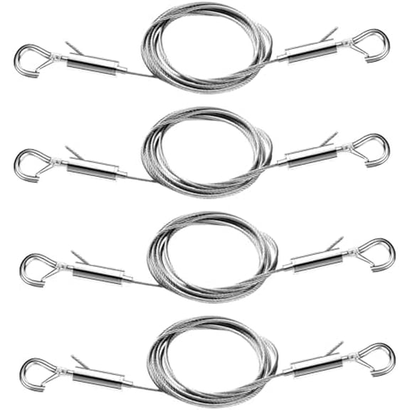 Raindrops 4pcs Hanging Wire Picture Hanging Cord Dual Hooks Hanging String Adjustable Mirror Hanging Wire Metal Picture Frame Wire 2m