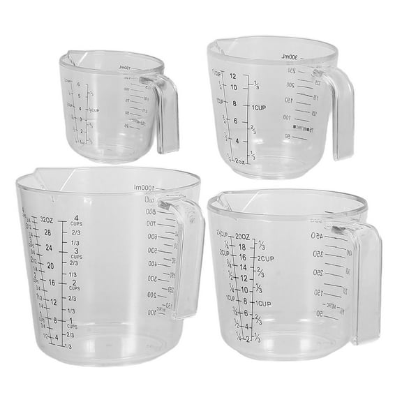 Raindrops 4pcs Kitchen Measuring Cup Wear-resistant Bakery Measuring Cup Kitchen Baking Bakery Supply