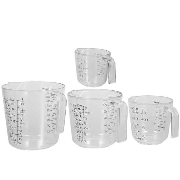 Raindrops 4pcs Kitchen Measuring Cup Wearresistant Bakery Measuring Cup Kitchen Baking Bakery Supply