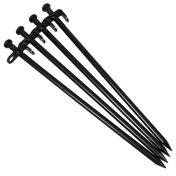 Raindrops 4pcs Metal Ground Stakes Outdoor Metal Stakes Garden Greenhouse Stakes Tent Stake