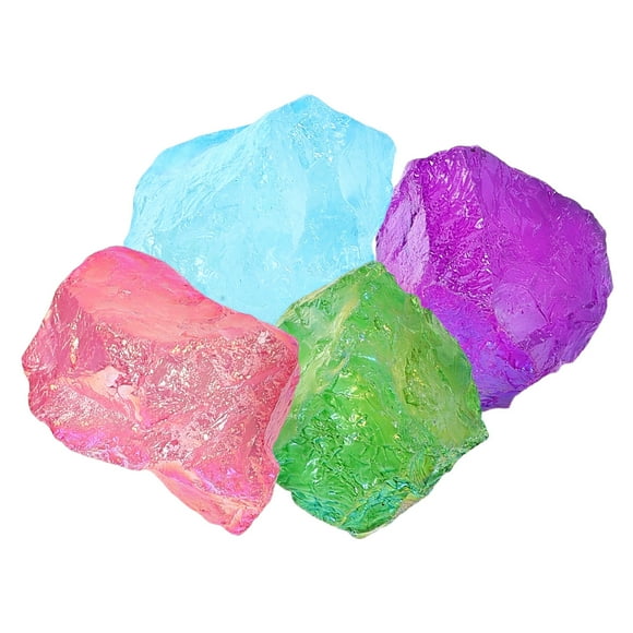 Raindrops 4pcs Natural Crystal Electroplating Aroma Diffuser Stones For Fish Tank Pot Home Decoration Healing Crystals And Stones
