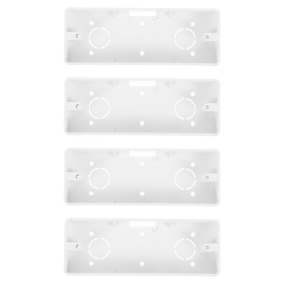 Raindrops 4pcs Outdoor PVC Electrical Junction Box Easy Installation Wall Mounted Surface Mount Electrical Outlet Box for Replacement