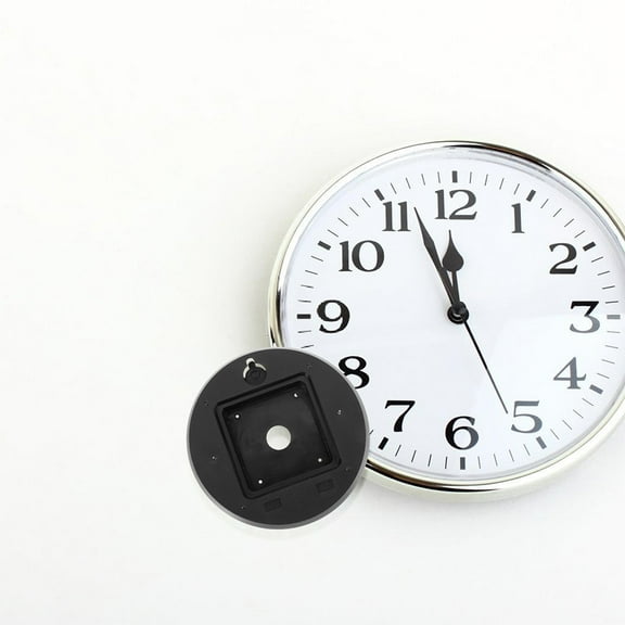 Raindrops 4pcs Plastic Back Cover Quartz Clock Mechanism Kit Diameter Wall Clock Replacement Part for DIY Craft Projects Black