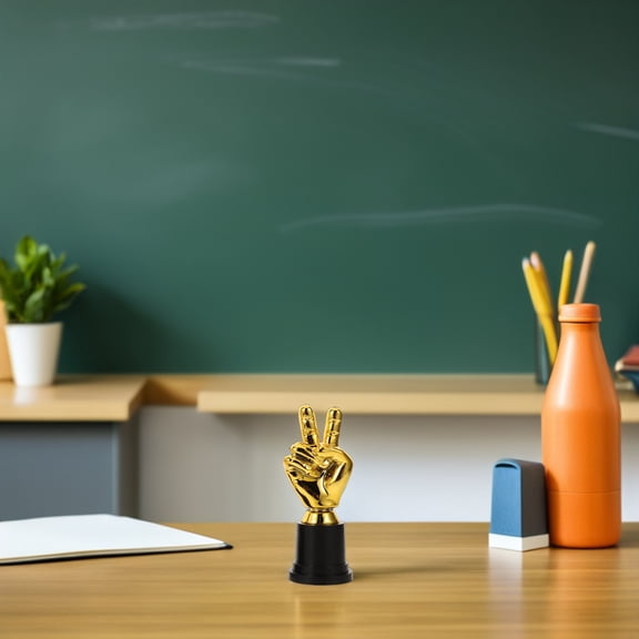 Raindrops Plastic Trophy for Kids Unique Design Durable Trophy Cup for Sports Events Size 4pcs