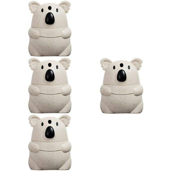 Raindrops 4pcs Plastic Toothpick Holder Pressing Type Toothpick Dispenser Container for Home