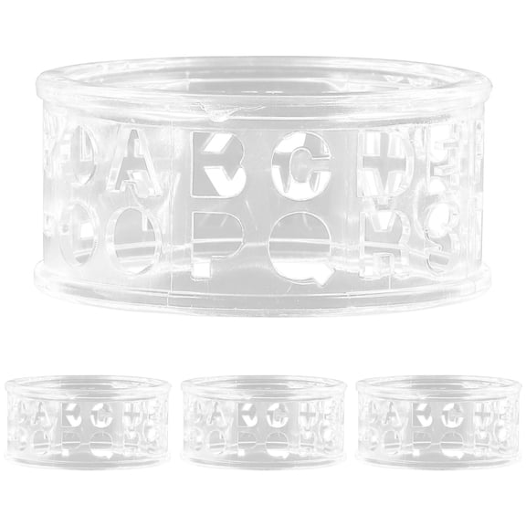 Raindrops 4-Pack Clear Portable Golf Markers, Lightweight Outdoor Accessories for Golfers