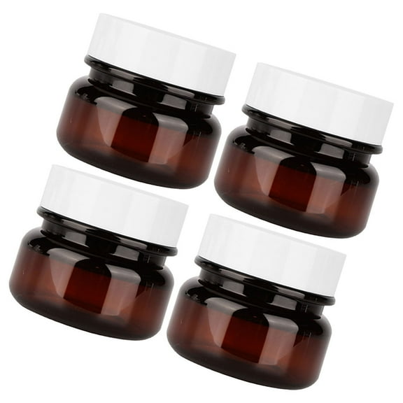 Raindrops 4pcs Refillable Cream Jars Empty Lotion Containers with Lid Sample Jars Refillable Lotion Jars(50g)