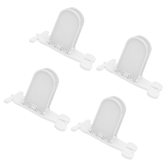 Raindrops Versatile Safety Window Locks White Plastic No Drill Installation 4Pcs