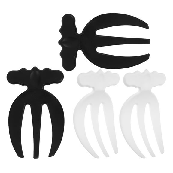 Raindrops 4pcs Salad Server Plastic Reusable Salad Claws Mixing Salad Claws for Restaurant